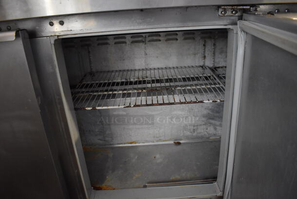 Continental SW72-16 Stainless Steel Commercial Sandwich Salad Prep Table Bain Marie Mega Top on Commercial Casters. 115 Volts, 1 Phase. 72x31x43. Tested and Working! - Image 8 of 9