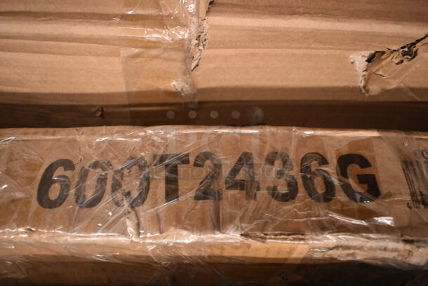 BRAND NEW SCRATCH AND DENT! Regency 600T2436G 24" x 36" 18-Gauge 304 Stainless Steel Commercial Work Table with Galvanized Legs and Undershelf - Image 2 of 2