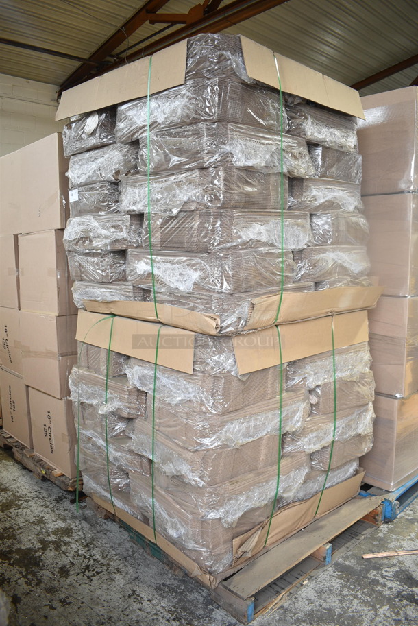 PALLET LOT of 56 BRAND NEW Bundles of Cardboard Corrugated Tray 17.25x13.75. 56 Times Your Bid!  - Image 2 of 3