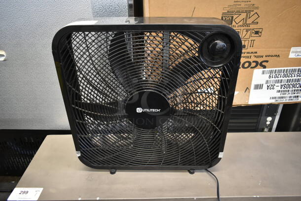 Utilitech FB50-16HB Black Poly Box Fan. 120 Volts, 1 Phase. Tested and Working!