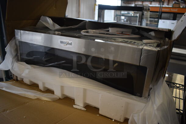 BRAND NEW IN BOX! Whirlpool WML55011HS Stainless Steel Under Cabinet Mount Microwave. 31x19x13 - Image 3 of 8