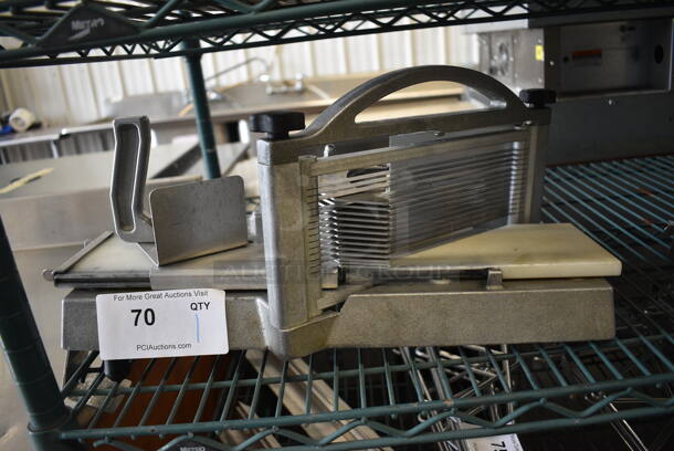 Metal Commercial Countertop Tomato Slicer. 18x7.5x9