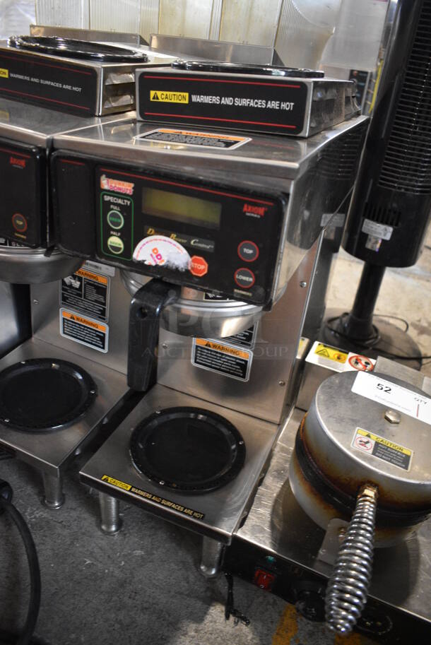 2016 Bunn Model AXIOM-35-2 Stainless Steel Commercial Countertop 2 Burner Coffee Machine w/ Metal Brew Basket. 120/208-240 Volts, 1 Phase. 8x18x24 - Image 2 of 8
