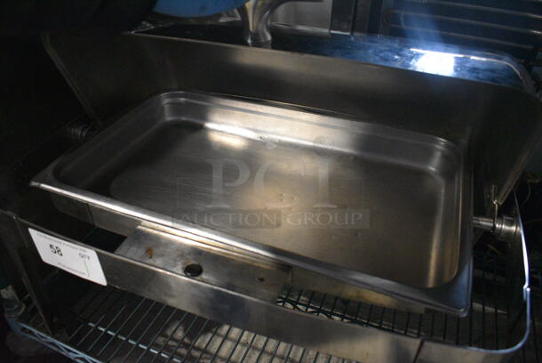 Stainless Steel Commercial Countertop Chafing Dish w/ Rolling Lid and Drop In. 25x18x19 - Image 3 of 4