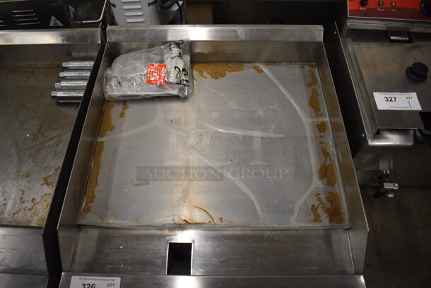 2022 Avantco 177CAG24TG Stainless Steel Commercial Countertop Natural Gas Powered Flat Top Griddle. 24x29x12 - Image 3 of 6