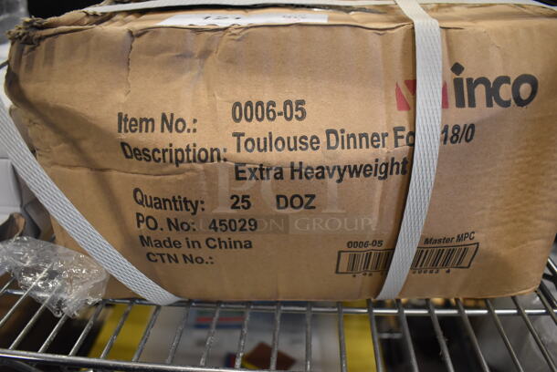 50 Boxes of 12 BRAND NEW! Winco 0006-05 Stainless Steel Toulouse Dinner Forks. 8". 50 Times Your Bid! - Image 3 of 3
