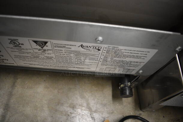 2022 Avantco 177CAG24TG Stainless Steel Commercial Countertop Natural Gas Powered Flat Top Griddle. 24x29x12 - Image 6 of 6