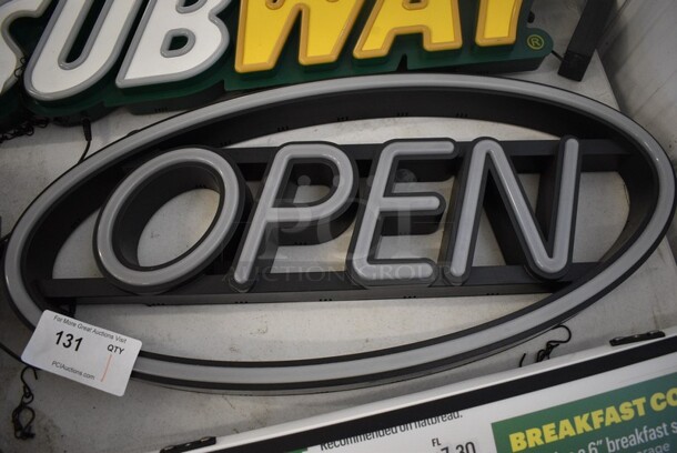 Open Light Up Sign. 27.5x2.5x13. - Image 1 of 3