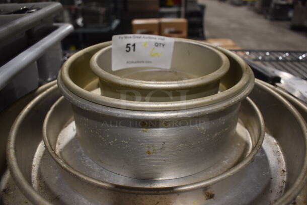 ALL ONE MONEY! Lot of 6 Various Metal Round Baking Pans. Includes 7x7x2  - Image 3 of 3