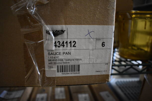 4 BRAND NEW IN BOX! Vollrath Metal Sauce Pots. 12x6x3.5. 4 Times Your Bid! - Image 4 of 4