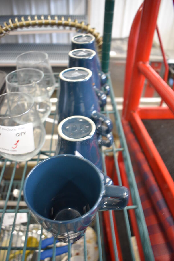 8 Blue Ceramic Mugs. 4.5x3.5x4. 8 MRCTB - Image 3 of 3