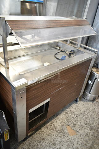 Carter Hoffmann CC-45RO Metal Commercial Steam Table on Commercial Casters. 120 Volts, 1 Phase. Cannot Test Due To Broken Power Switch