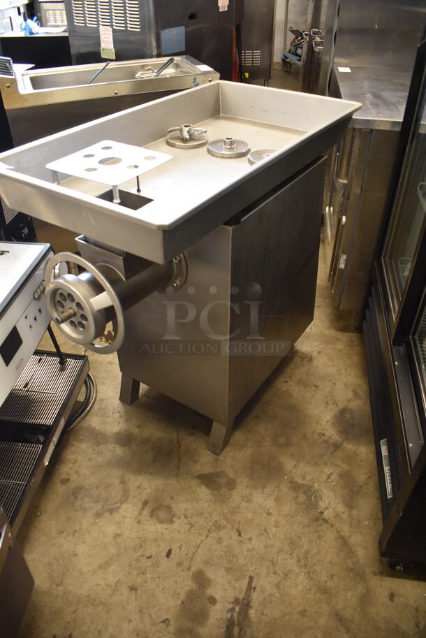 La Felsinea TC 42 SXM Commercial Stainless Steel Electric Meat Mincer With Grinding Head And 3 Attachments On Steel Legs. 220V. - Image 3 of 6