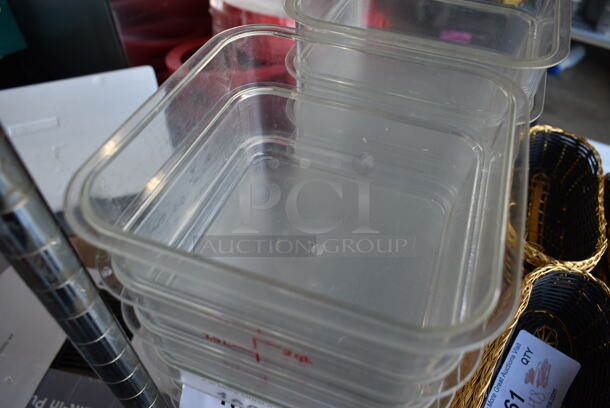 ALL ONE MONEY! Lot of 16 Clear Poly Containers - Image 4 of 4