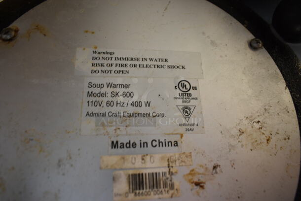 2 SK-600 Metal Commercial Countertop Soup Kettle Food Warmer. 110 Volts, 1 Phase. 2 Times Your Bid! Tested and Working! - Image 6 of 7