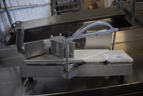 Nemco Metal Countertop Tomato Slicer. Missing Blade. 19x8x10.