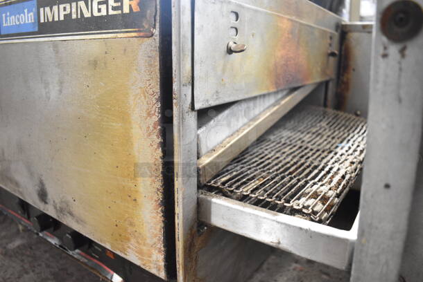 Lincoln Impinger 1301 Stainless Steel Commercial Countertop Electric Powered Conveyor Pizza Oven. 208 Volts.  - Image 2 of 5