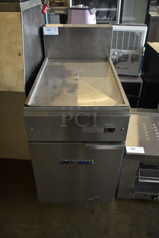 Imperial IFS-75 Stainless Steel Commercial Floor Style Electric Powered 75 Pound Capacity Deep Fat Fryer on Commercial Casters. 208/240 Volts.