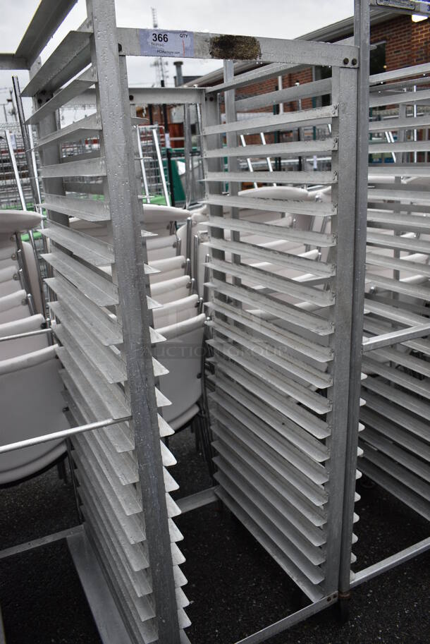 Metal Commercial Pan Transport Rack on Commercial Casters. 22.5x27x65 - Image 1 of 3