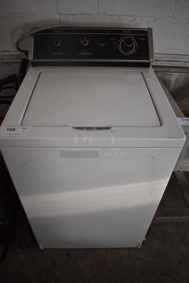 Whirlpool LA8400XWW1 Metal Top Load Washer. 115 Volts, 1 Phase. 24x26x45 - Image 1 of 7