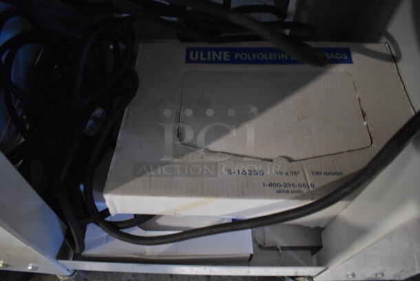 Clamco 820 Tunnel Metal Commercial Floor Style Shrink Wrapping Tunnel on Commercial Casters. 32x27x55. Cannot Test Due To Plug Style - Image 8 of 8