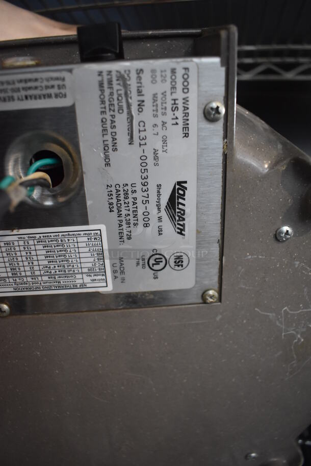 Vollrath Cayenne HS-11 Stainless Steel Commercial Countertop Soup Kettle Food Warmer w/ Lid. Does Not Have Drop In. 120 Volts, 1 Phase. Tested and Working! - Image 6 of 6