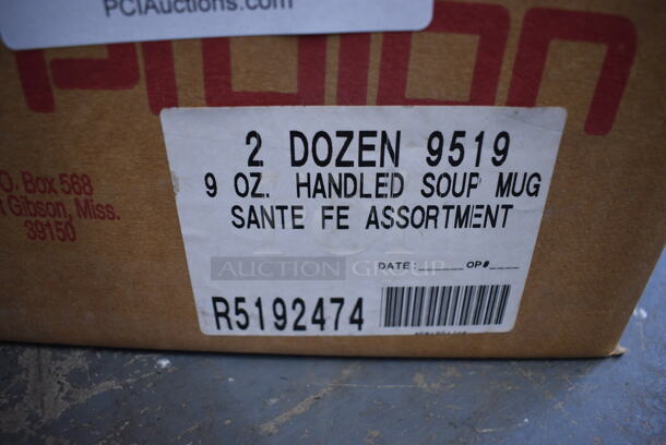 ALL ONE MONEY! Lot of 164 BRAND NEW IN BOX! Prolon Multi Colored Sante Fe Soup Mugs. 7x4x2 - Image 3 of 3