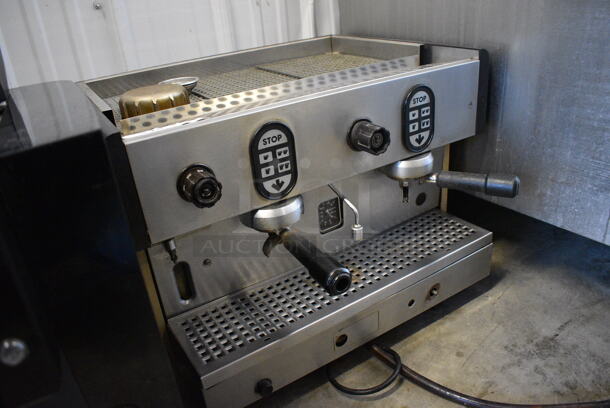 Faema Stainless Steel Commercial Countertop 2 Group Espresso Machine w/ 2 Portafilters. 24x20x17.5 - Image 2 of 6