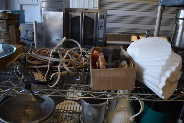 ALL ONE MONEY! Tier Lot of Various Items Including Poly Bins, Mirror and Wires - Image 7 of 7