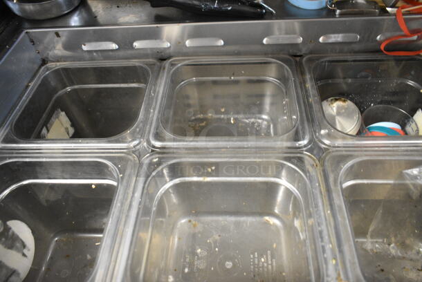 Turbo Air TST-48SD-N Stainless Steel Commercial Sandwich Salad Prep Table Bain Marie Mega Top on Commercial Casters. 115 Volts, 1 Phase. Tested and Working! - Image 6 of 9