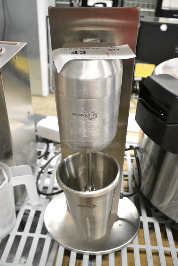 BRAND NEW SCRATCH AND DENT! AvaMix 928ADM1 Freestanding Single Spindle Drink Mixer / Milkshake Machine w/ Mixing Cup. 120 Volts, 1 Phase. Tested and Working! - Image 2 of 9