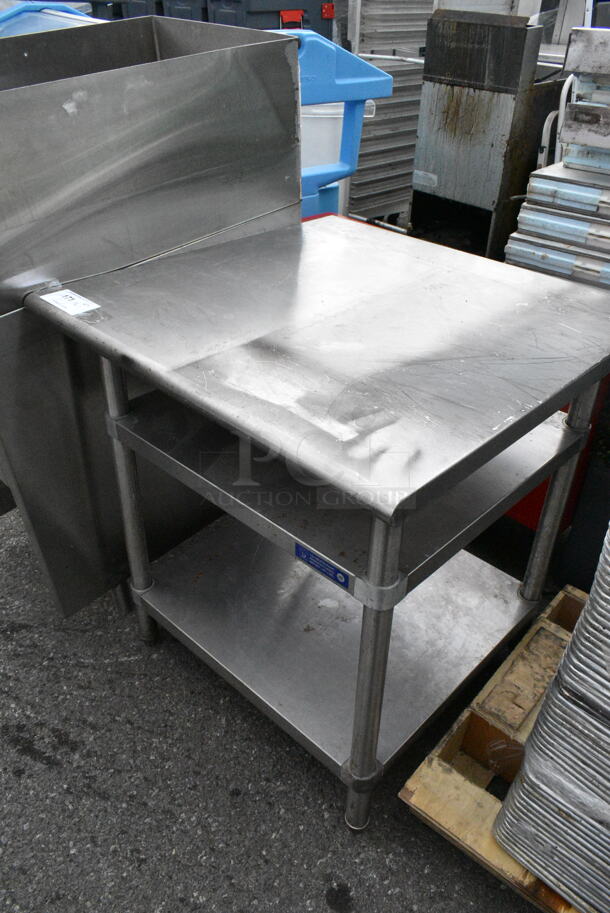 Stainless Steel Table w/ 2 Under Shelves.  - Image 2 of 4