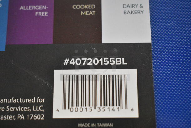 2 BRAND NEW SCRATCH AND DENT! Items Including 40720155BL BOARD CUT 20X15X.5 BLUE POLY, CHOICE, 40720155RD Choice 20" x 15" x 1/2" Red Polyethylene Cutting Board. 2 Times Your Bid!  - Image 4 of 5