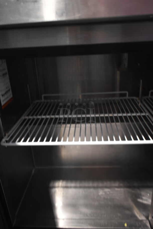 2017 Bison BUR-72 Stainless Steel Commercial 3 Door Undercounter Cooler. 115 Volts, 1 Phase. Tested and Working! - Image 4 of 5
