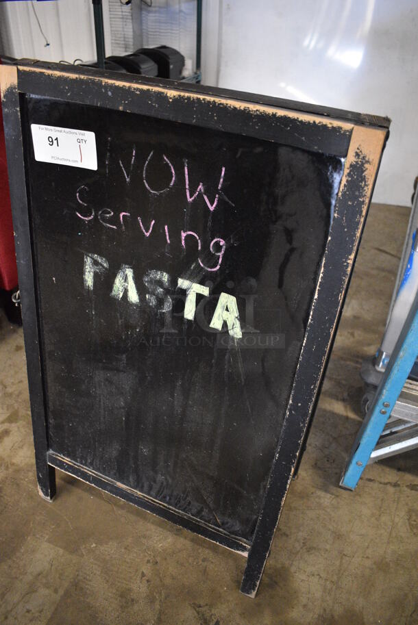 Black A Frame Sidewalk Sign. 20x2x34 - Image 3 of 3