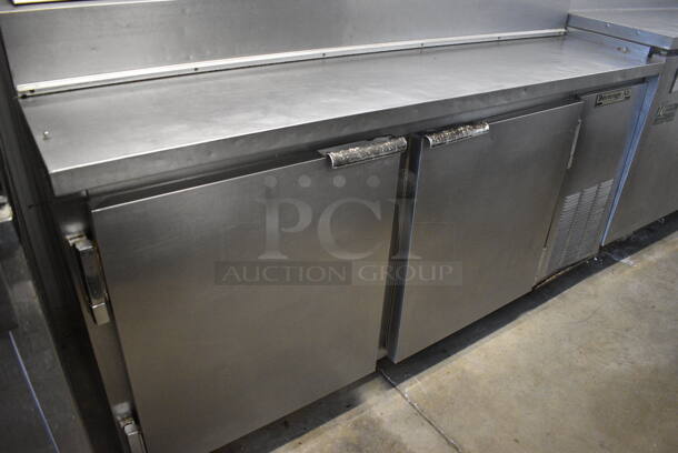 Beverage Air Model DP67 Stainless Steel Commercial Pizza Prep Table on Commercial Casters. 115 Volts, 1 Phase. 67x33x44. Tested and Working! - Image 3 of 8