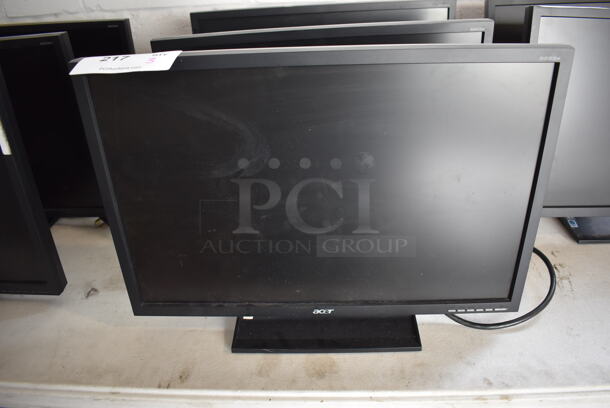 3 Acer B223W B 22" Computer Monitors. 100-240 Volts, 1 Phase. 3 Times Your Bid! - Image 2 of 7