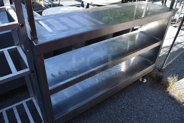 Stainless Steel Table w/ 4 Over Shelves and 2 Under Shelves. 54x16x82 - Image 4 of 5