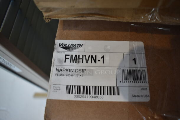 2 BRAND NEW IN BOX! Vollrath FMHVN-1 Black Poly Napkin Dispensers. 2 Times Your Bid! - Image 3 of 7