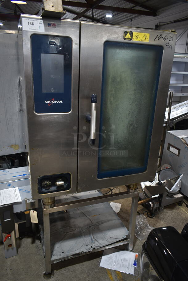 2018 Alto Shaam CTP10-10E Stainless Steel Commercial Electric Powered Combi Convection Oven on Stand. 208-240 Volts, 3 Phase. - Image 1 of 7