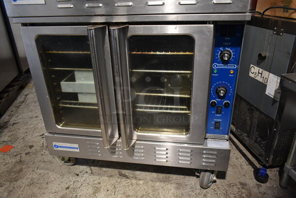 2 2020 Standard Range SR-COE 208 Stainless Steel Commercial Electric Powered Full Size Convection Oven w/ View Through Doors, Metal Oven Racks and Thermostatic Controls on Commercial Casters. 208 Volts, 1/3 Phase. 2 Times Your Bid! - Image 7 of 10