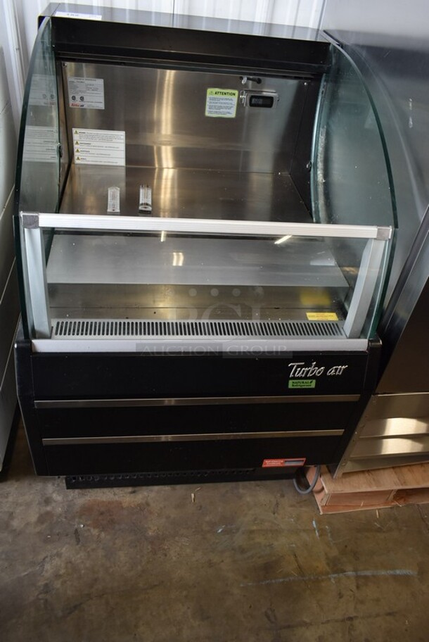 Turbo Air TOM-30SB-N Metal Commercial Floor Style Horizontal Open Display Case Merchandiser. 115 Volts, 1 Phase. Tested and Working!