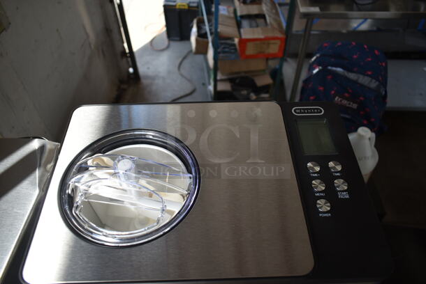BRAND NEW SCRATCH AND DENT! Whynter ICM-200LS 2.1 Quart Capacity Automatic Compressor Ice Cream Maker in Stainless Steel. 115 Volts, 1 Phase. Tested and Working! - Image 3 of 5