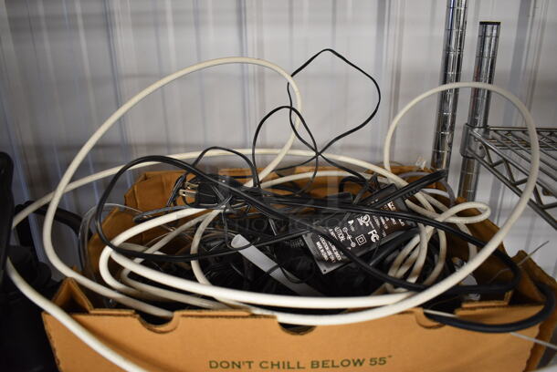 Par 15" POS Monitor, Epson Model M244A Receipt Printer, FirstData FD130 Credit Card Reader, Metal Cash Drawer and Wires - Image 7 of 7