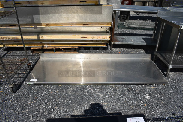 Regency Stainless Steel Tabletop w/ Back Splash. 84x30x7