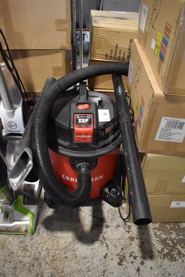 Craftsman CMXEVCWJH1211 XSP Wet Dry Shop Vac Vacuum Cleaner. 120 Volts, 1 Phase. Tested and Working!