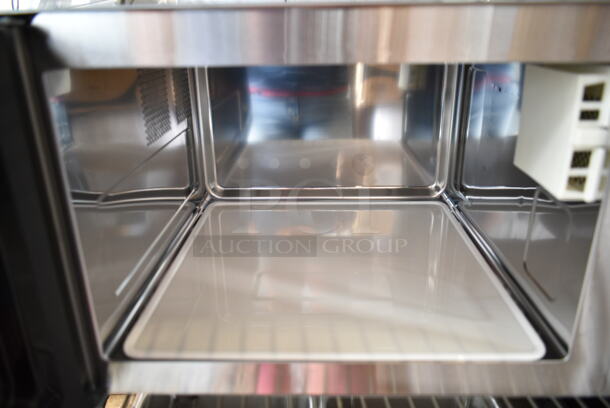 BRAND NEW SCRATCH AND DENT! 2023 Solwave 180MW1000D Stainless Steel Commercial Microwave with Dial Control. 120 Volts, 1 Phase.  - Image 3 of 4
