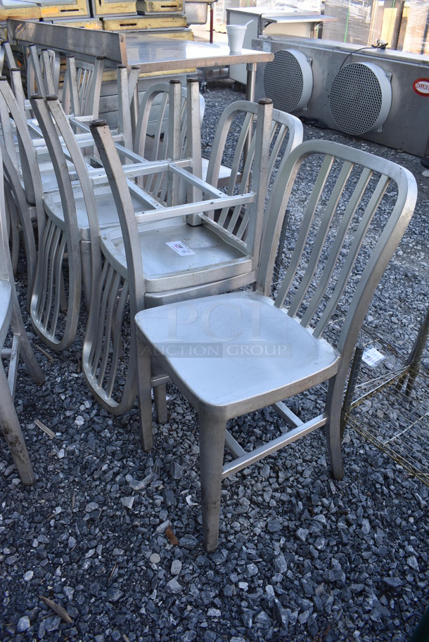 8 Metal Dining Chairs. 15x18x34. 8 Times Your Bid! - Image 3 of 4