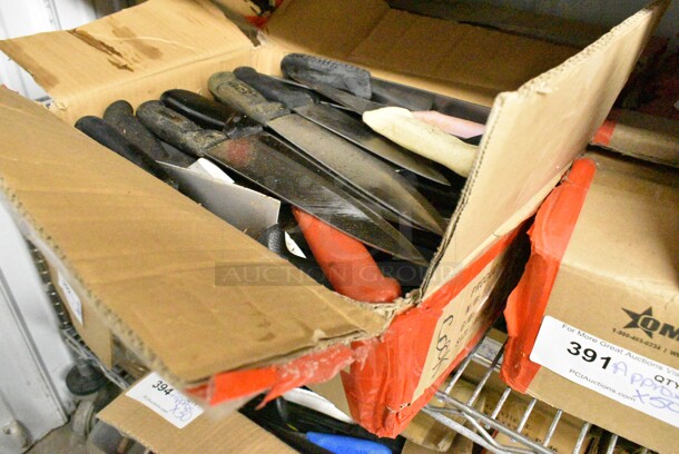 45 SHARPENED Stainless Steel Knives Including Chef Knives. 45 Times Your Bid!  - Image 2 of 8