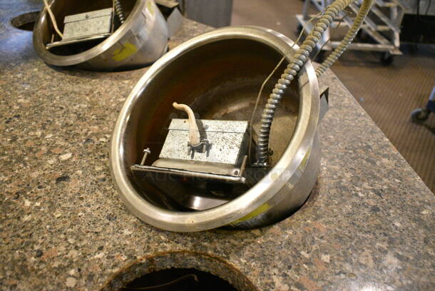 Buffet Station w/ 2 Inserts, 2 Soup Food Warmer Inserts and 2 Sneeze Guards. BUYER MUST REMOVE: Bring Tools and Manpower Needed To Remove This Item. This Unit Was In Working Condition When the Restaurant Closed. (main dining room) - Image 2 of 10